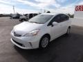 2012 Blizzard White Pearl Toyota Prius v Three Hybrid  photo #3