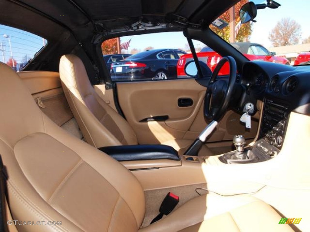 Beige Interior 2000 Mazda MX-5 Miata LS Roadster Photo #73587923