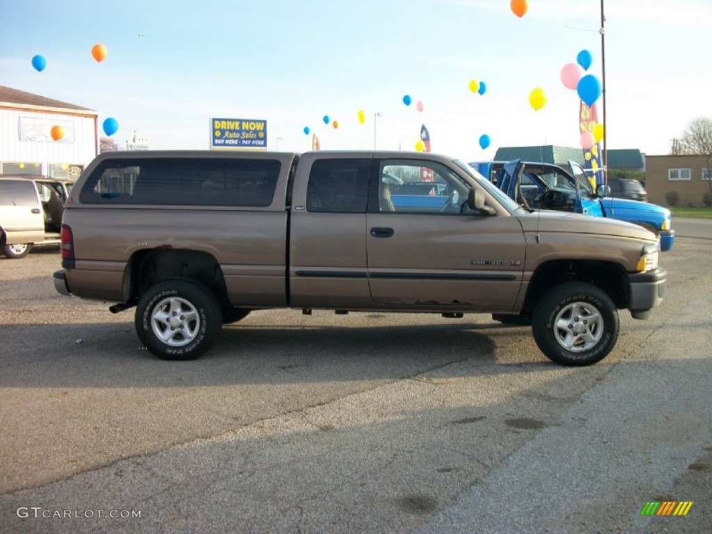 2001 Ram 1500 SLT Quad Cab 4x4 - Light Driftwood Satin Glow / Tan photo #2