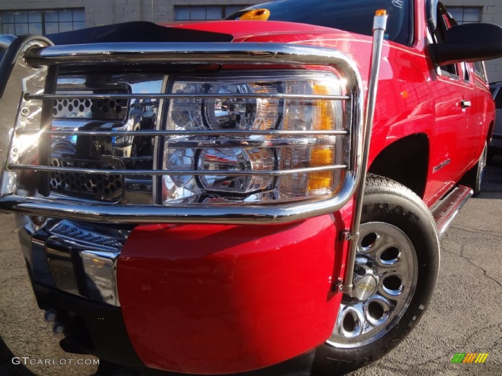 2009 Silverado 1500 LS Extended Cab - Victory Red / Light Cashmere photo #7