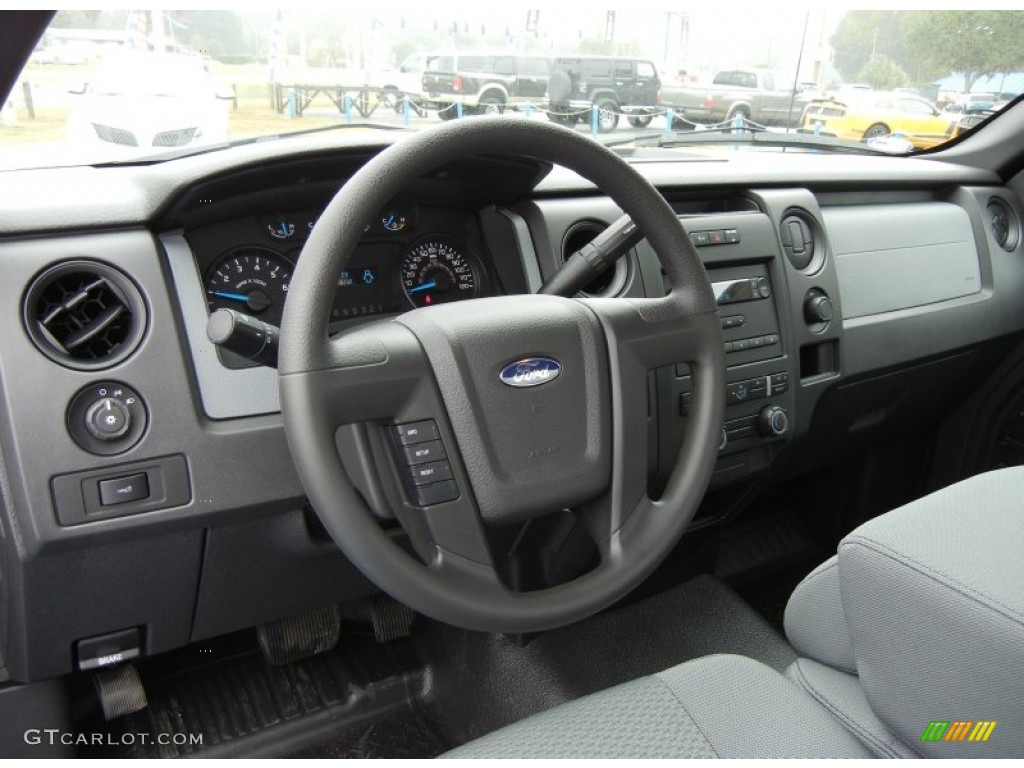 2013 Ford F150 XL Regular Cab Steel Gray Dashboard Photo #73588832