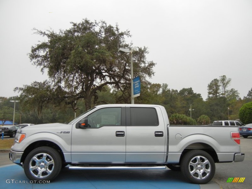 Ingot Silver Metallic 2013 Ford F150 XLT SuperCrew Exterior Photo #73588991
