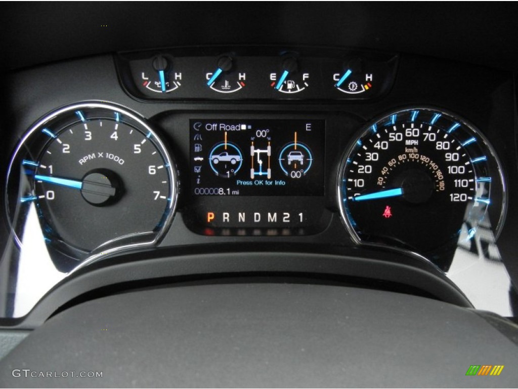 2013 Ford F150 XLT SuperCrew Gauges Photo #73589174