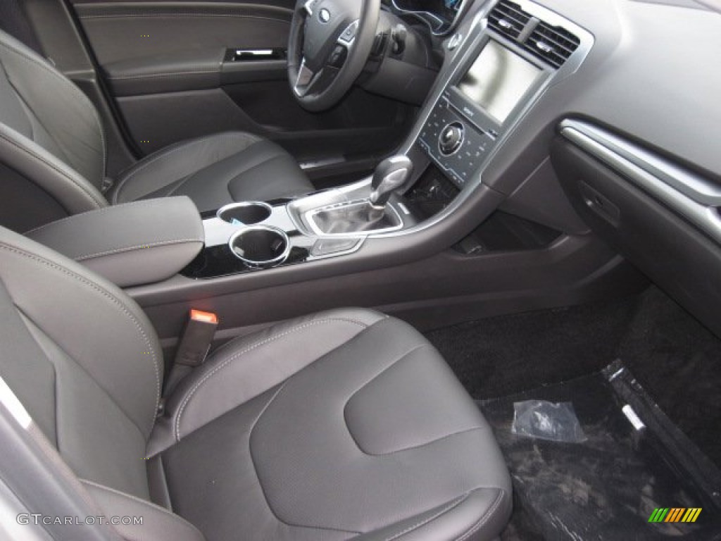 Charcoal Black Interior 2013 Ford Fusion Titanium Photo #73589246