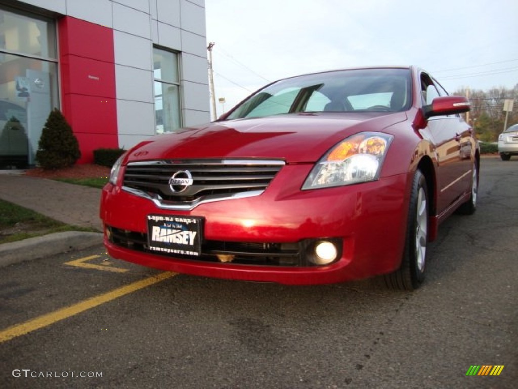 2009 Altima 3.5 SE - Red Brick Metallic / Charcoal photo #1