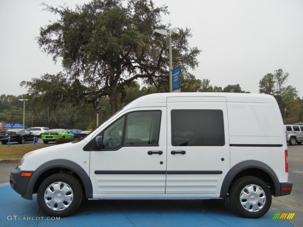 Frozen White 2013 Ford Transit Connect XL Van Exterior Photo #73589891
