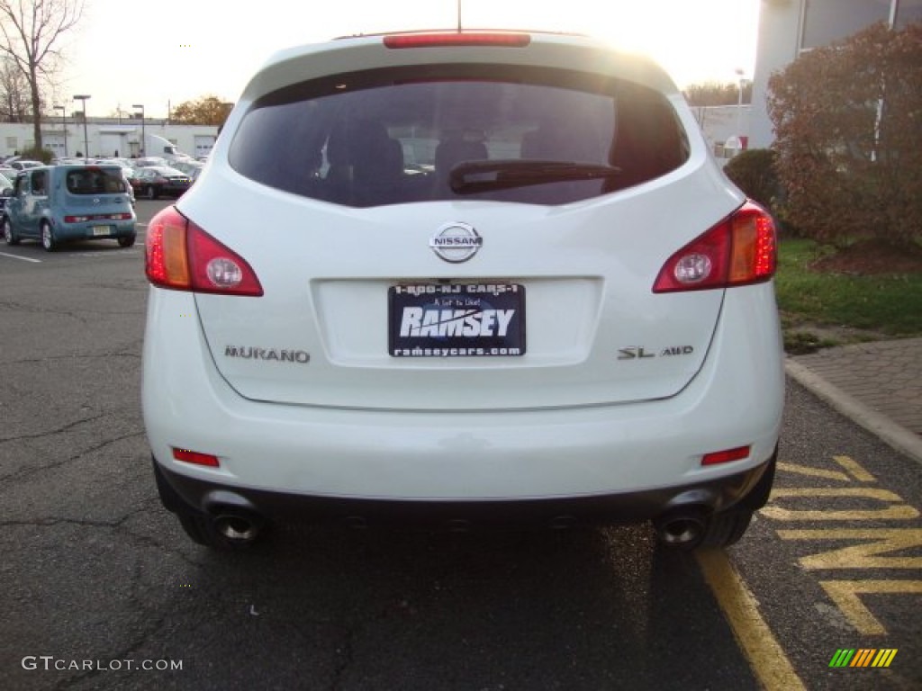 2009 Murano SL AWD - Glacier Pearl / Beige photo #3