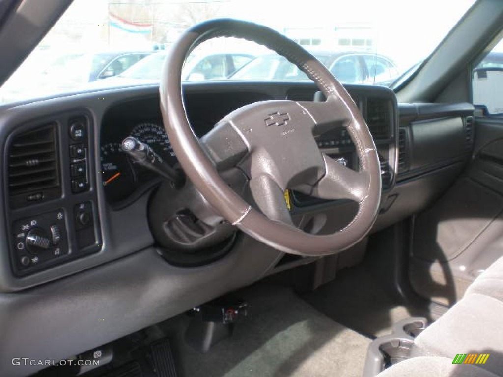 2003 Silverado 1500 LS Regular Cab 4x4 - Dark Carmine Red Metallic / Dark Charcoal photo #8