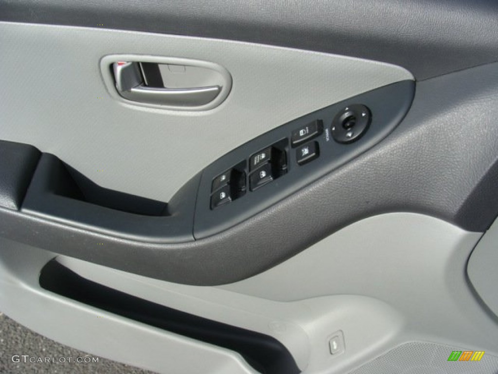 2009 Elantra GLS Sedan - Black Pearl / Gray photo #8