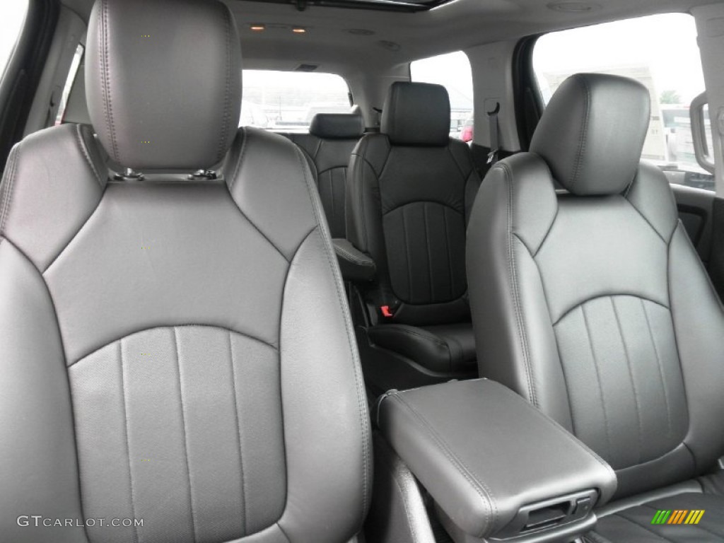 Ebony Interior 2012 GMC Acadia Denali AWD Photo #73591346