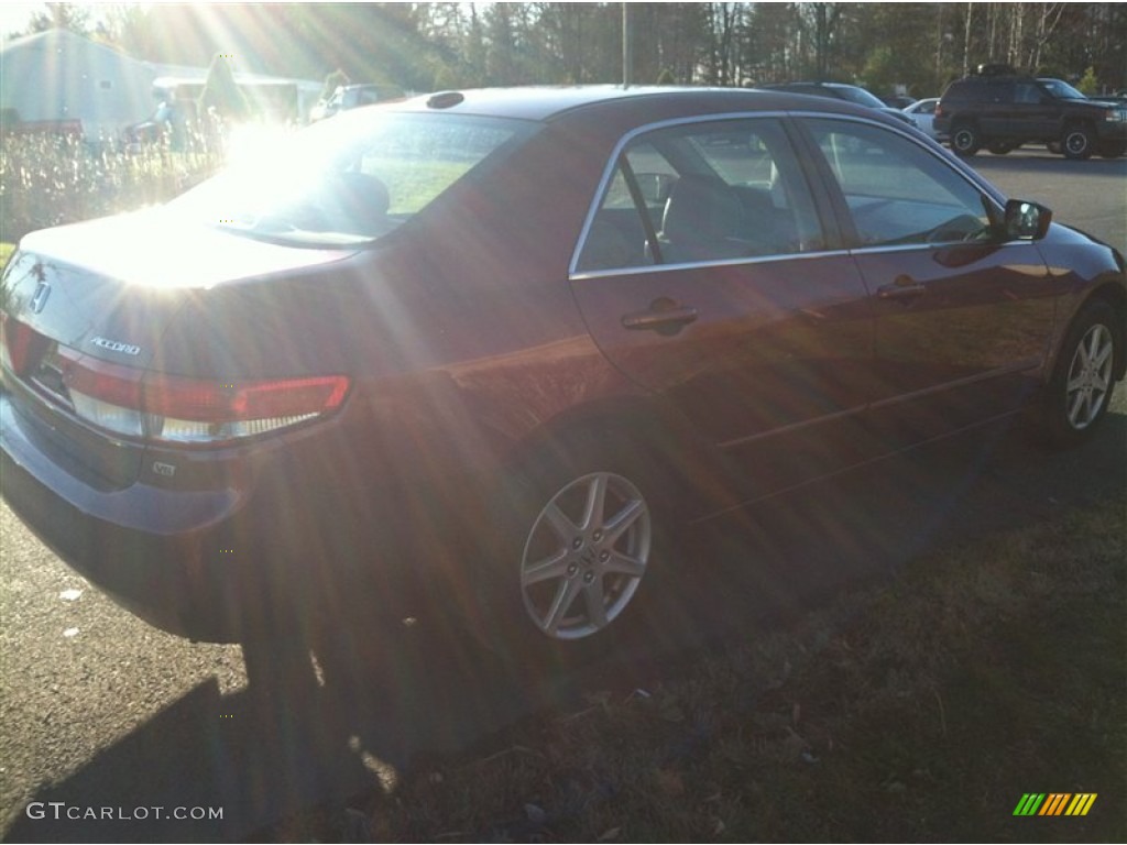 2004 Accord EX V6 Sedan - Redondo Red Pearl / Black photo #5