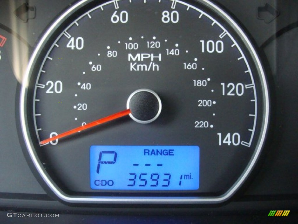 2009 Elantra GLS Sedan - Black Pearl / Gray photo #16