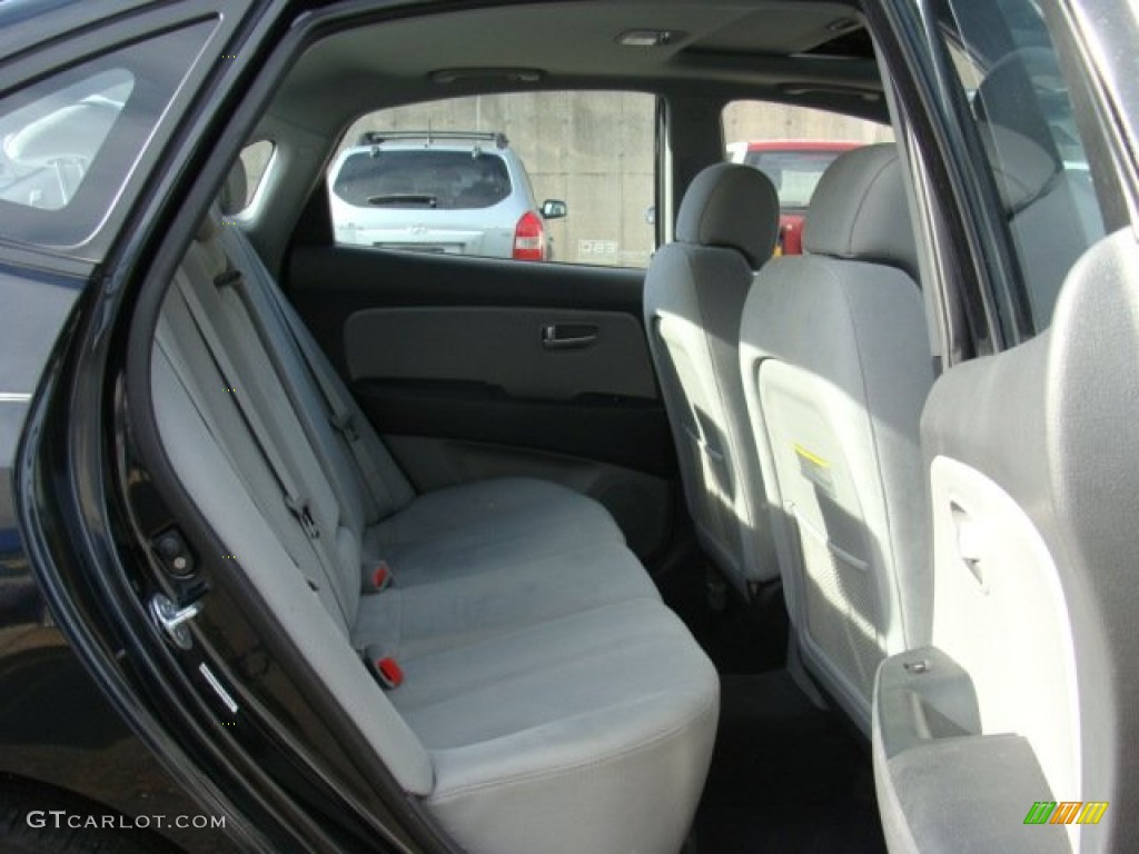 2009 Elantra GLS Sedan - Black Pearl / Gray photo #23