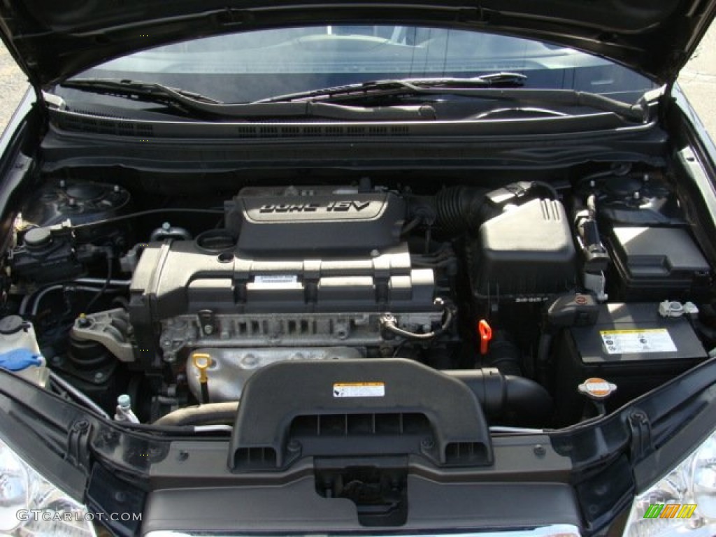 2009 Elantra GLS Sedan - Black Pearl / Gray photo #29