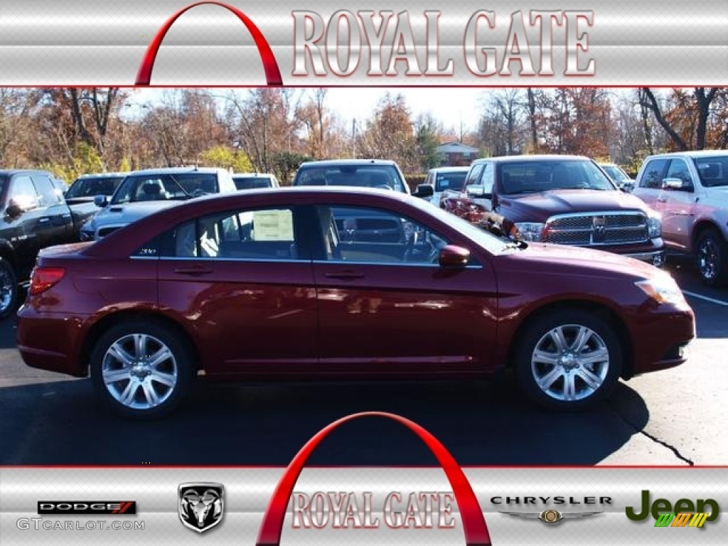 2013 200 Touring Sedan - Deep Cherry Red Crystal Pearl / Black/Light Frost Beige photo #1