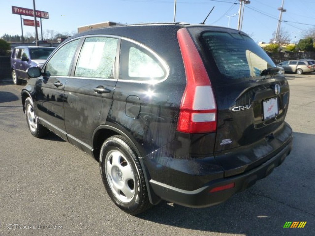 2009 CR-V LX 4WD - Crystal Black Pearl / Black photo #3
