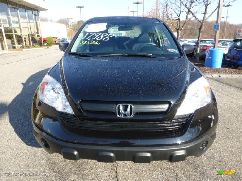 2009 CR-V LX 4WD - Crystal Black Pearl / Black photo #8