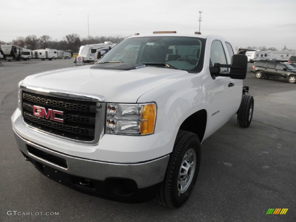 Summit White 2013 GMC Sierra 2500HD Extended Cab Exterior Photo #73593557