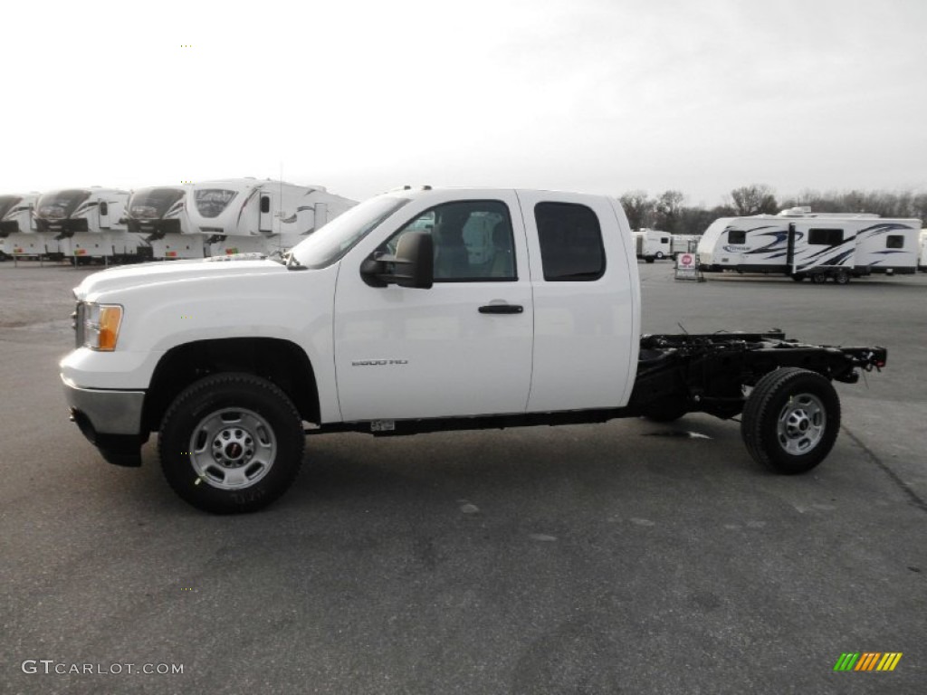 Summit White 2013 GMC Sierra 2500HD Extended Cab Exterior Photo #73593578