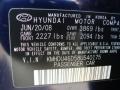 Regatta Blue Metallic - Elantra GLS Sedan Photo No. 28