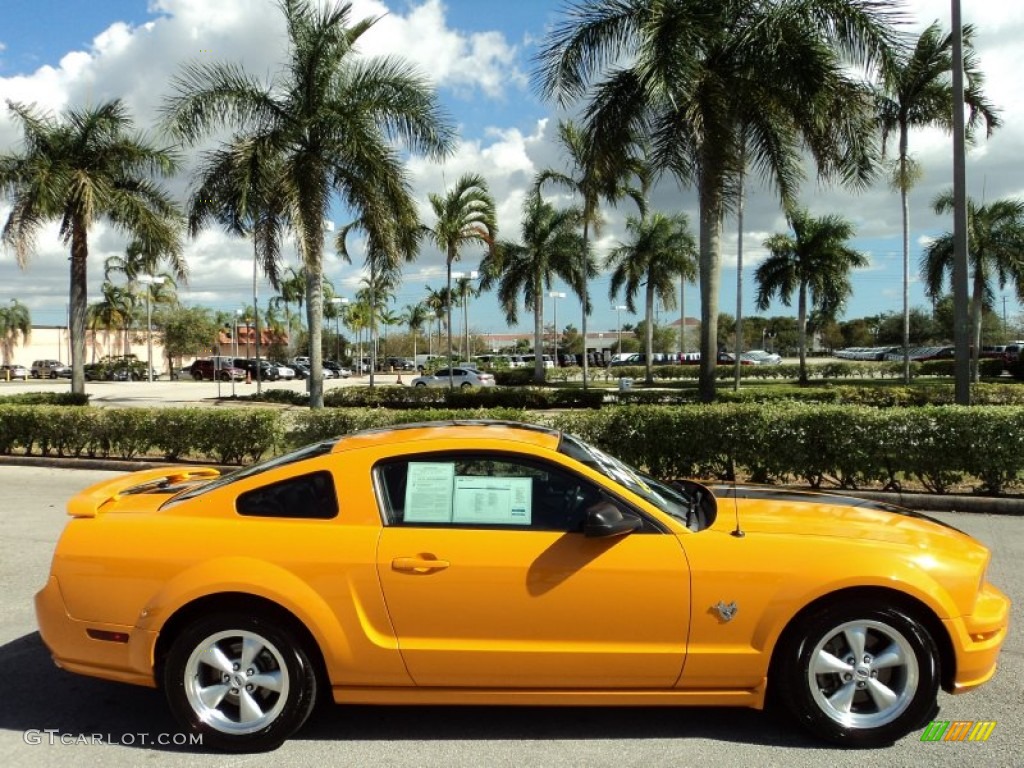 Grabber Orange 2009 Ford Mustang GT Premium Coupe Exterior Photo #73594007