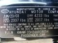 2004 Ebony Black Hyundai Sonata LX  photo #27