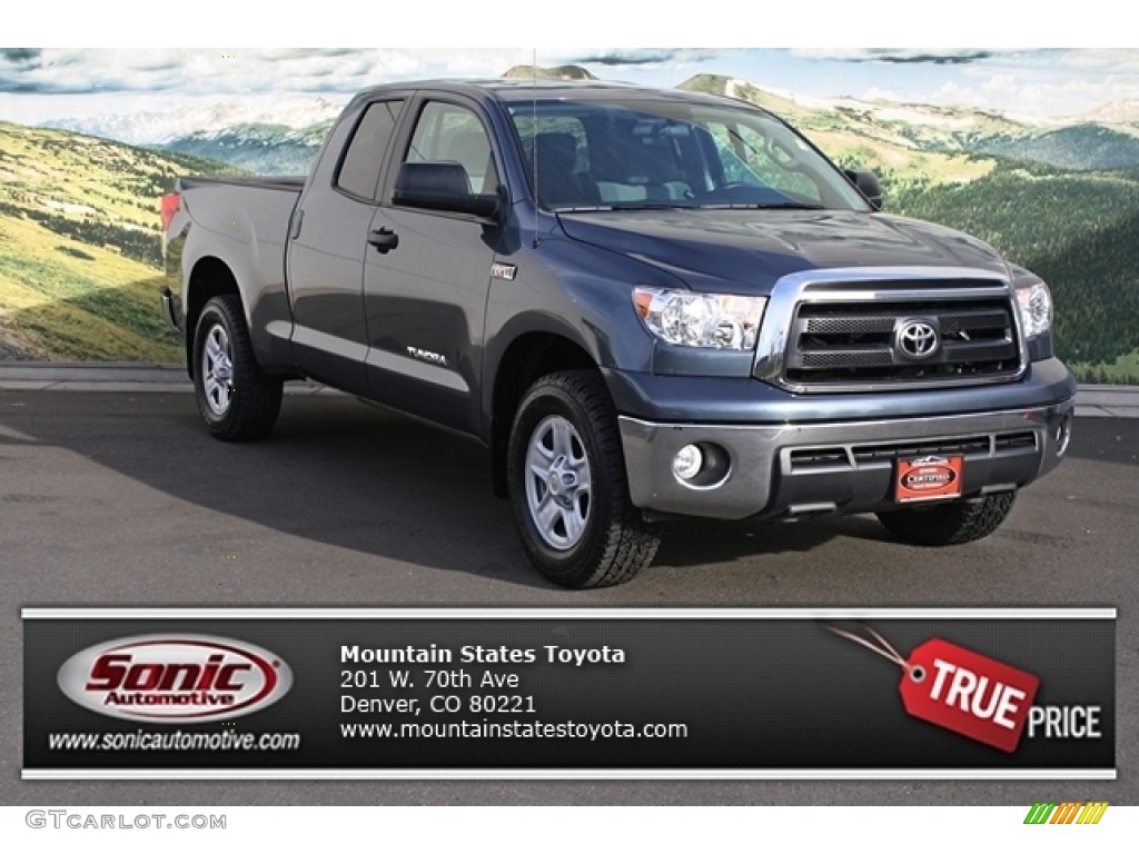 2010 Tundra Double Cab 4x4 - Nautical Blue Metallic / Graphite Gray photo #1