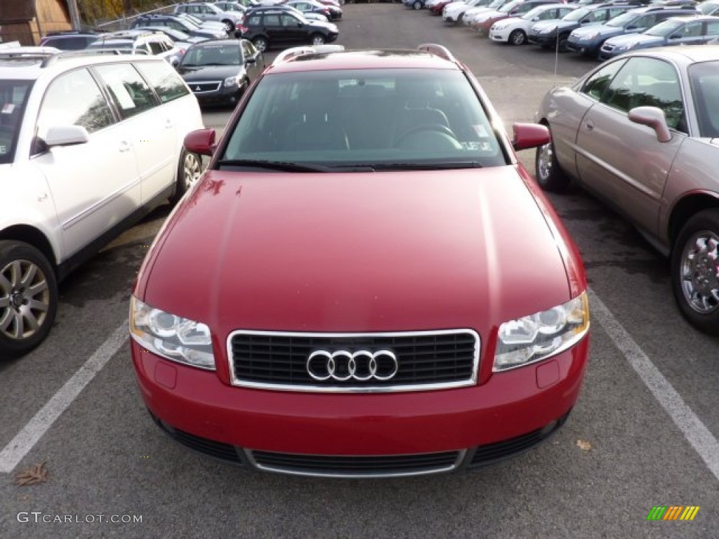 2002 A4 3.0 quattro Avant - Amulet Red / Ebony photo #2