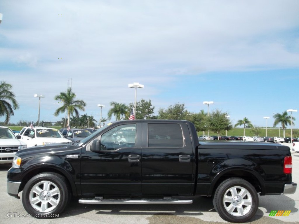 Black 2008 Ford F150 Lariat SuperCrew Exterior Photo #73595951