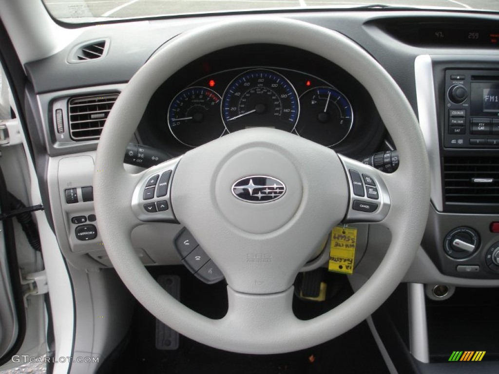 2012 Subaru Forester 2.5 X Premium Platinum Steering Wheel Photo #73596561