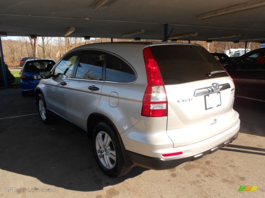 2010 CR-V EX AWD - Alabaster Silver Metallic / Gray photo #2