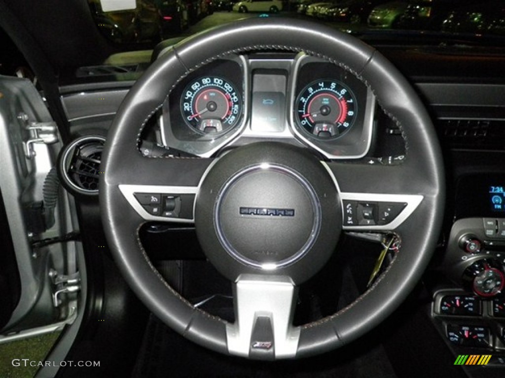 2011 Chevrolet Camaro SS/RS Coupe Black Steering Wheel Photo #73598042