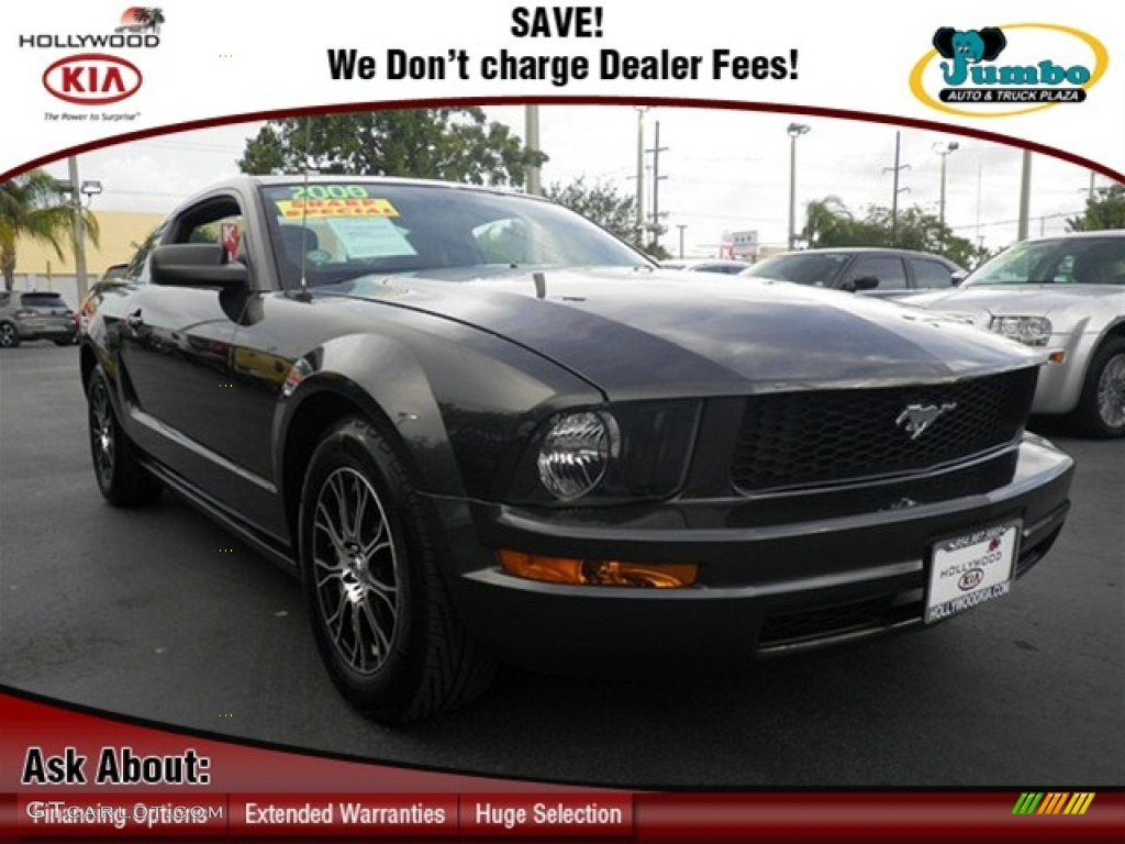2008 Mustang V6 Deluxe Coupe - Alloy Metallic / Dark Charcoal photo #1