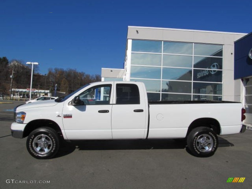 Bright White 2008 Dodge Ram 2500 SLT Quad Cab 4x4 Exterior Photo #73599546