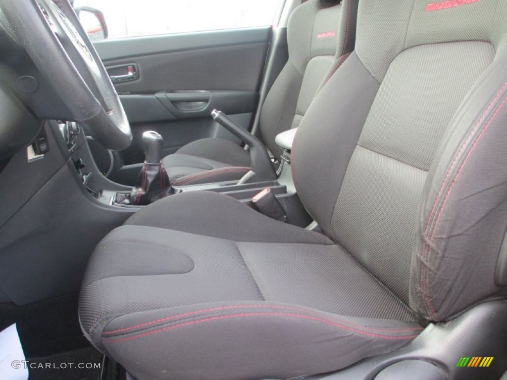 Black/Red Interior 2009 Mazda MAZDA3 MAZDASPEED3 Sport Photo #73601262