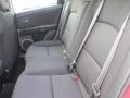 2009 Mazda MAZDA3 Black/Red Interior Rear Seat Photo