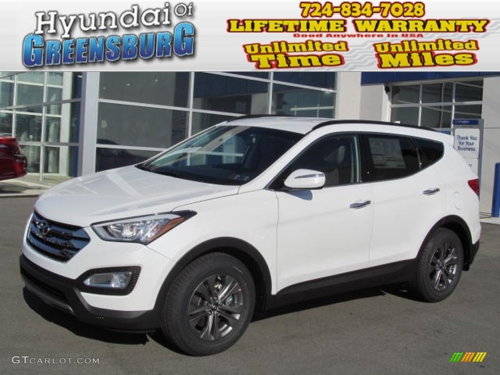 2013 Santa Fe Sport - Frost White Pearl / Gray photo #1