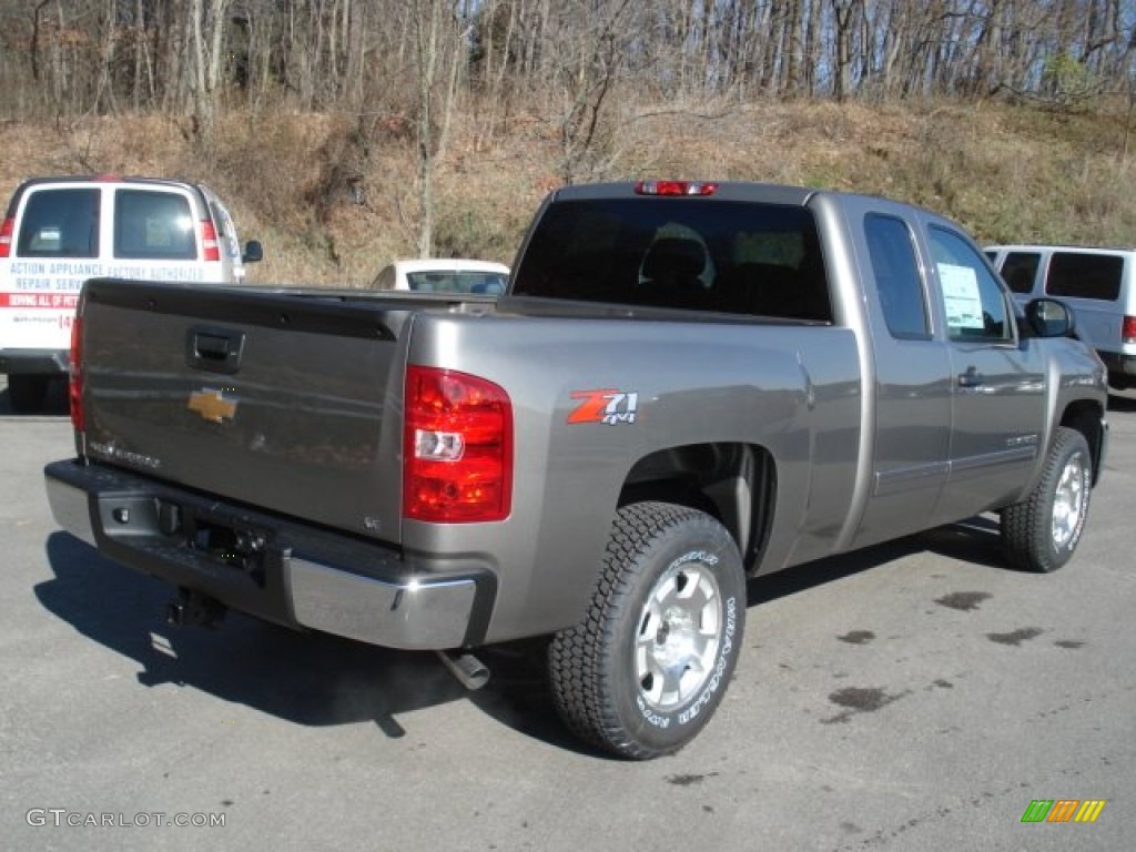 2013 Silverado 1500 LT Extended Cab 4x4 - Graystone Metallic / Ebony photo #8