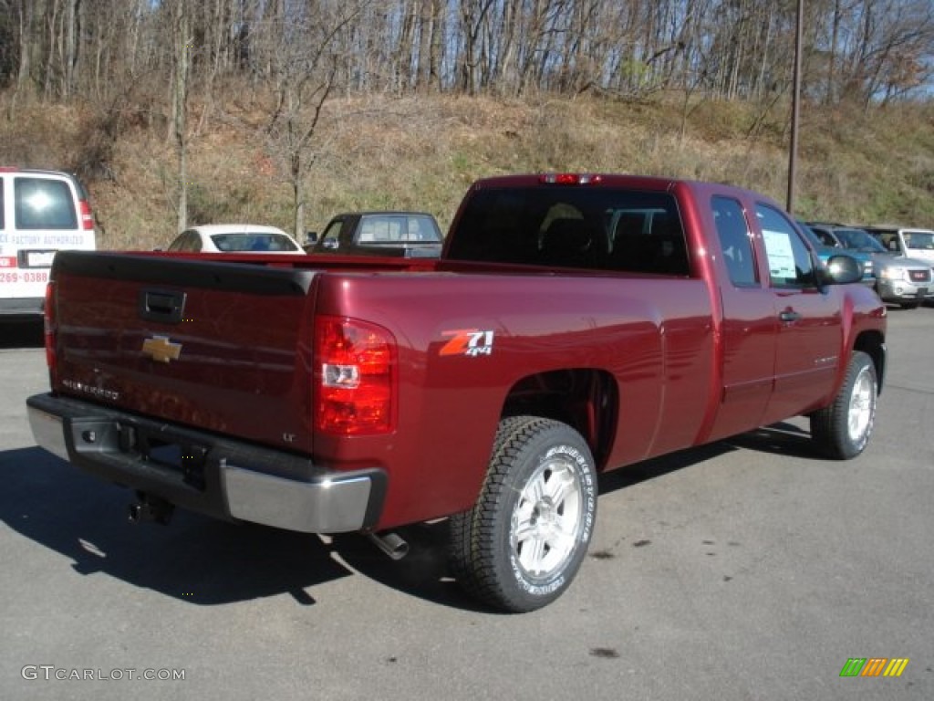 2013 Silverado 1500 LT Extended Cab 4x4 - Deep Ruby Metallic / Ebony photo #8