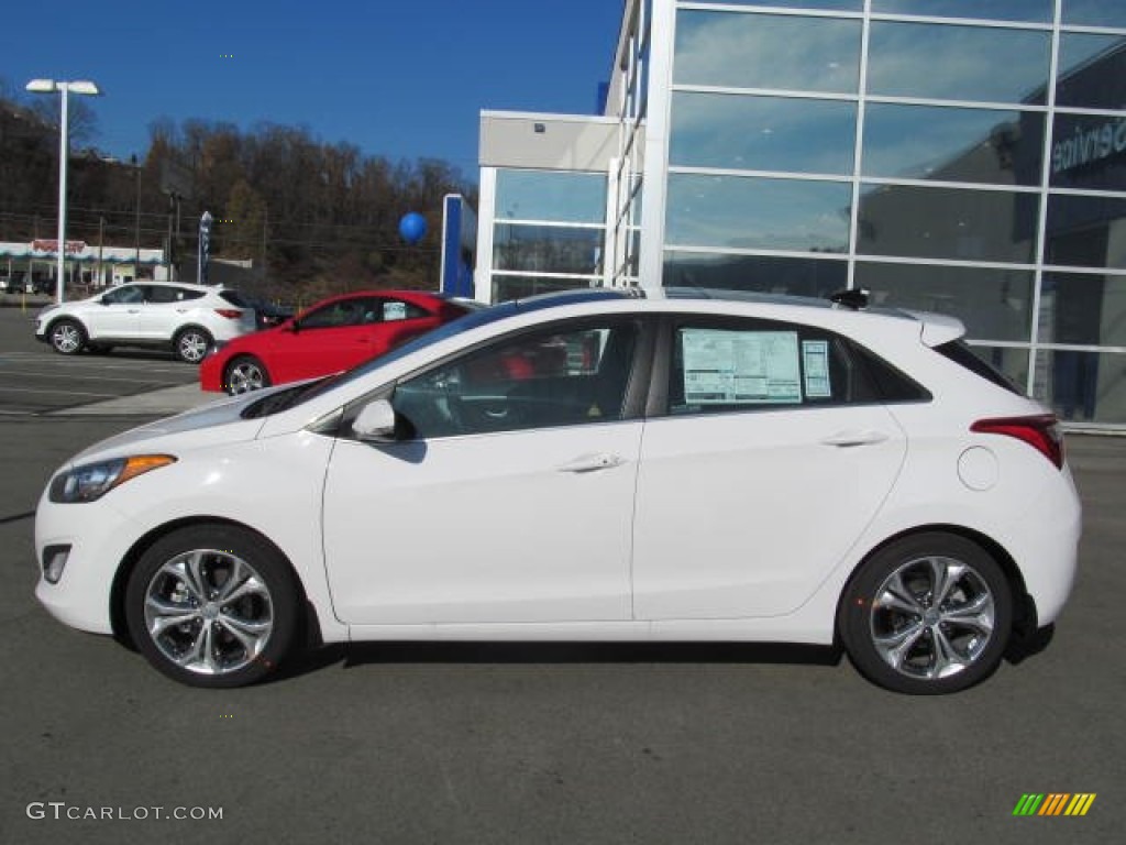 2013 Elantra GT - Monaco White / Beige photo #2