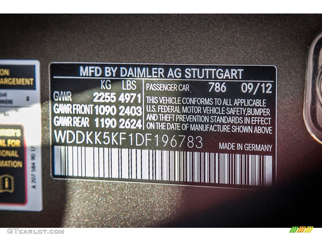2013 E Color Code 786 for Olivine Grey Metallic Photo #73603241