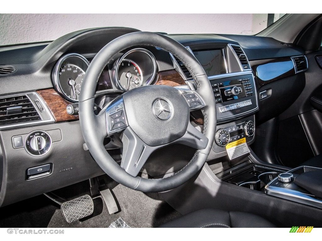 2013 Mercedes-Benz ML 350 4Matic Black Dashboard Photo #73604563