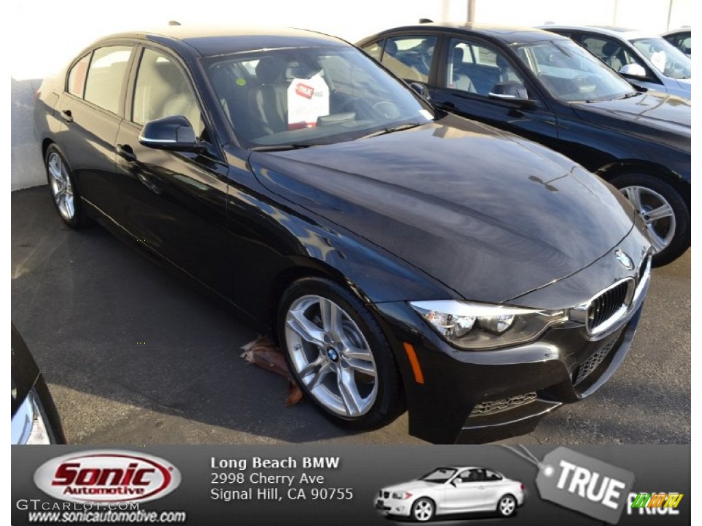 2013 3 Series 328i Sedan - Black Sapphire Metallic / Black photo #1