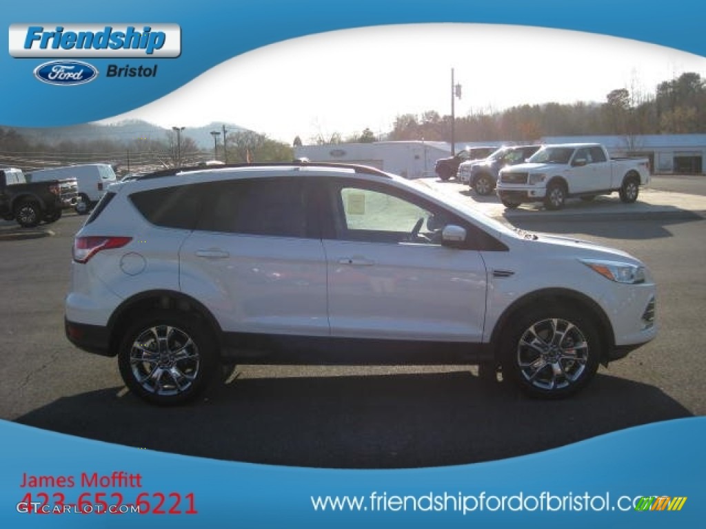 2013 Escape SEL 2.0L EcoBoost 4WD - White Platinum Metallic Tri-Coat / Medium Light Stone photo #5