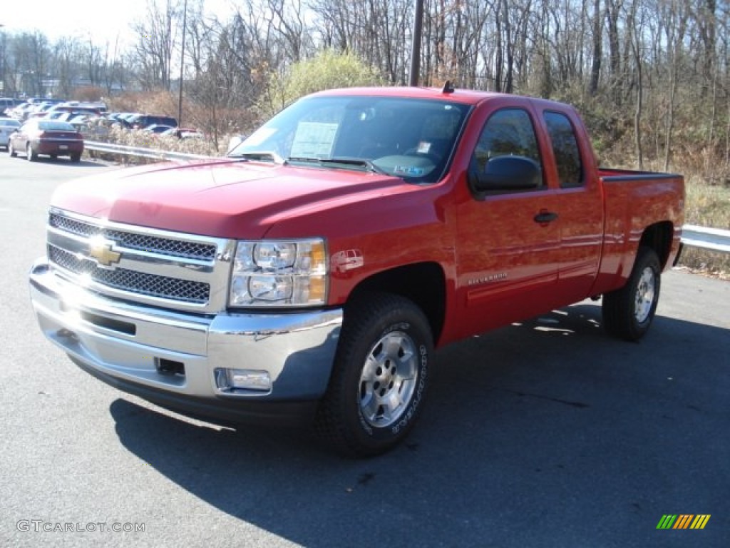 2013 Silverado 1500 LT Extended Cab 4x4 - Victory Red / Ebony photo #4