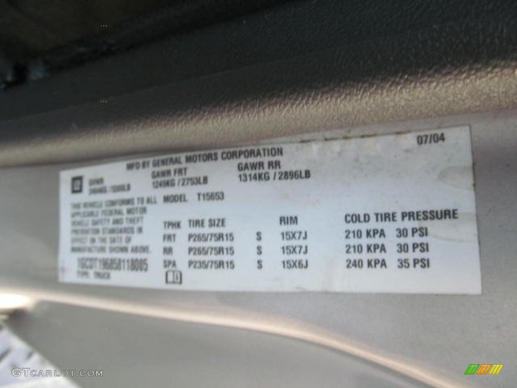 2005 Colorado Z71 Extended Cab 4x4 - Silver Birch Metallic / Very Dark Pewter photo #19