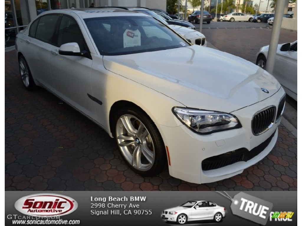 2013 7 Series 740Li Sedan - Alpine White / Black photo #1