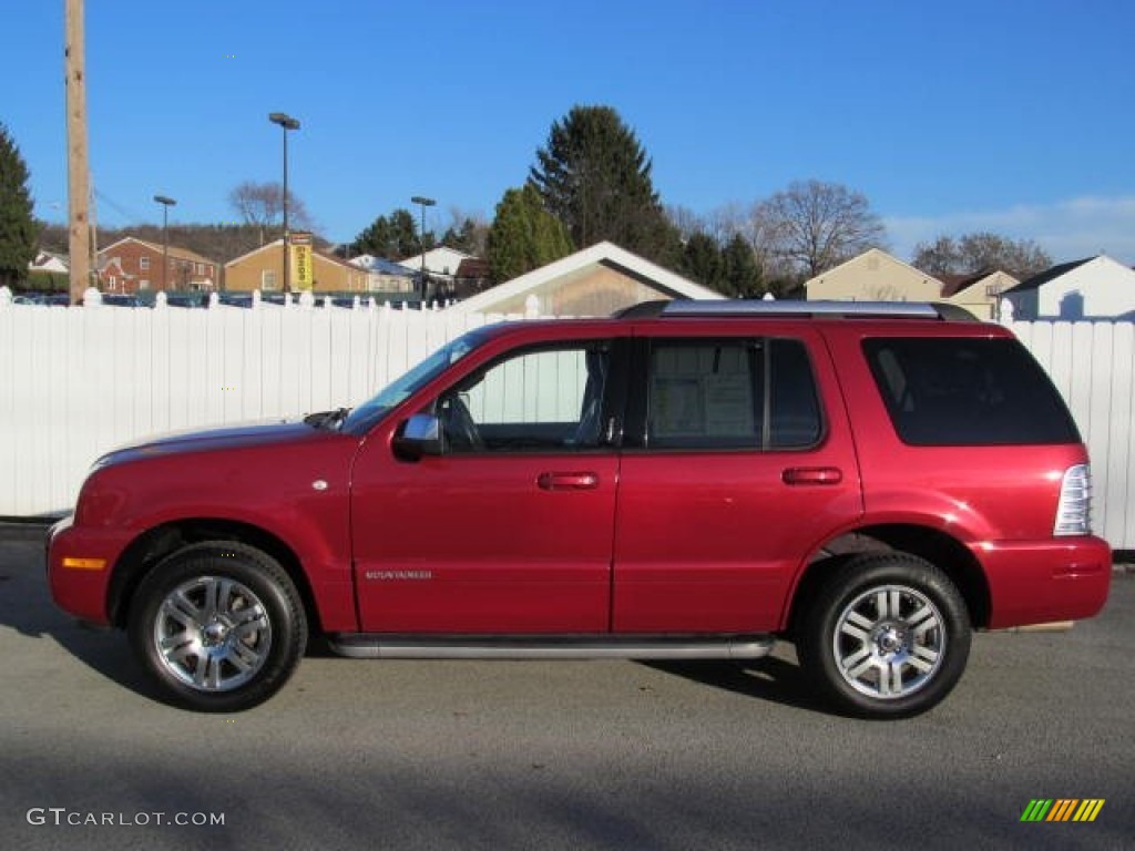 Sangria Red Metallic 2010 Mercury Mountaineer V6 Premier AWD Exterior Photo #73605998