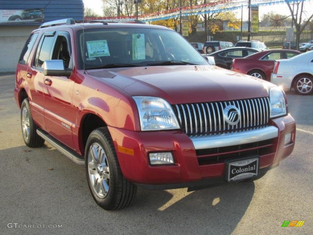 2010 Mountaineer V6 Premier AWD - Sangria Red Metallic / Charcoal Black photo #5