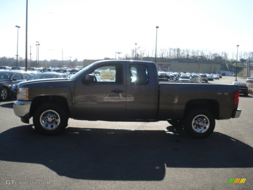 2013 Silverado 1500 LS Extended Cab 4x4 - Mocha Steel Metallic / Dark Titanium photo #5